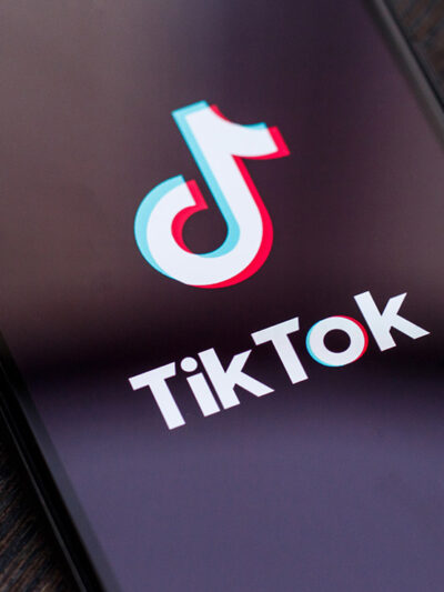 TikTok loading on a smart phone screen.