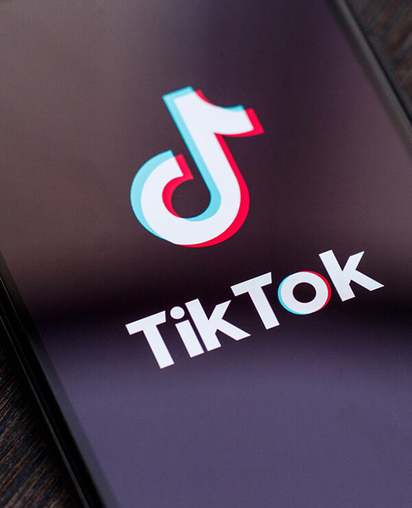 TikTok loading on a smart phone screen.