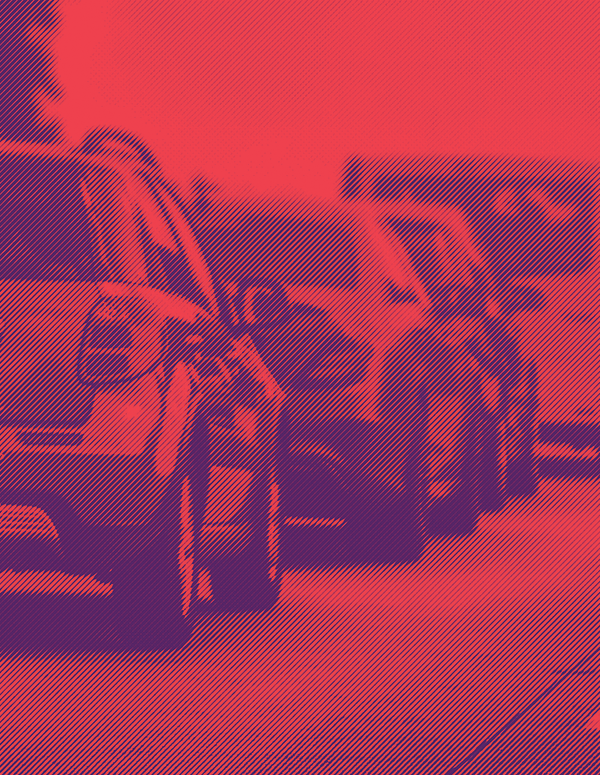 Image shows cars in traffic