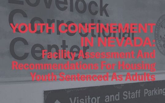 Youth Confinement in Nevada report cover
