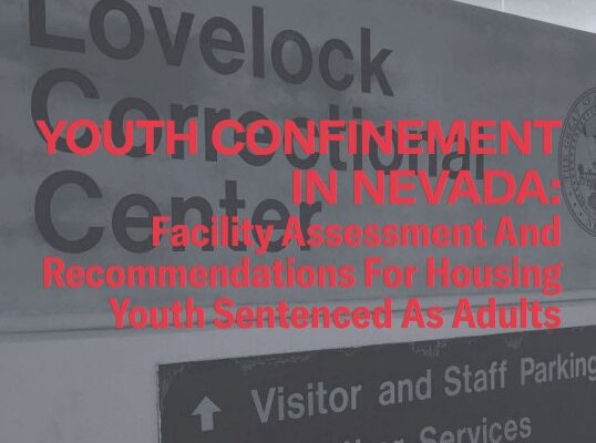Youth Confinement in Nevada report cover