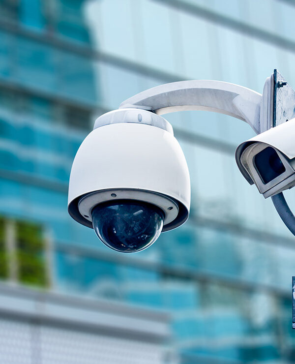 Street camera with building in background