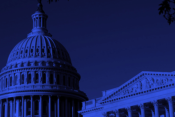 Rendering of the Supreme Court and Congress buildings