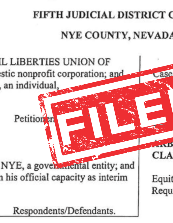 Image shows a reproduction of a court filing with the word "Filed" stamped on top