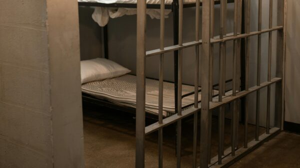 Prison cell and bed
