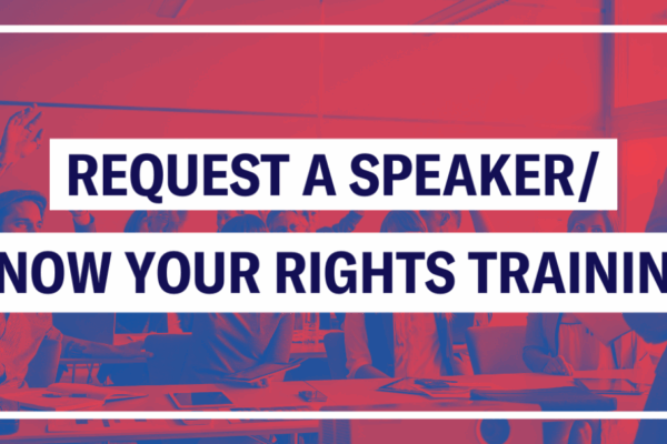 Request a speaker