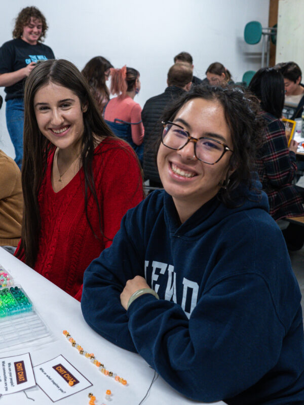 Two volunteers at an ACLU of Nevada event.
