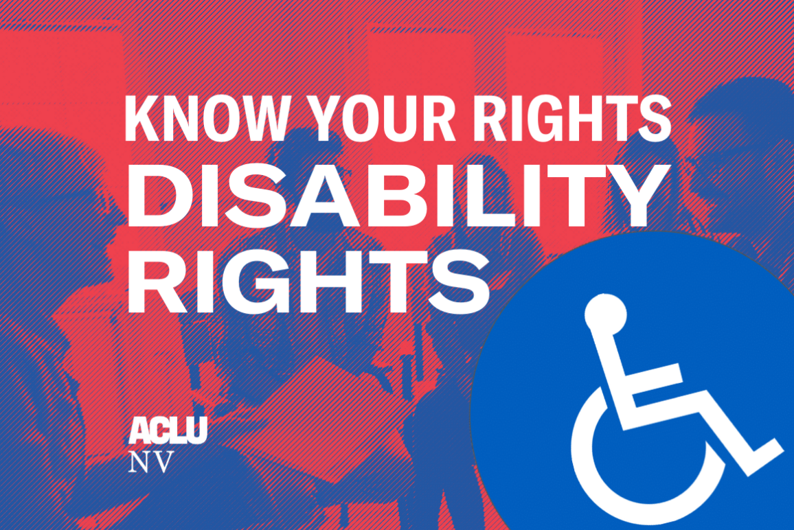 Graphic reads, "Know Your Rights, Disability Rights"