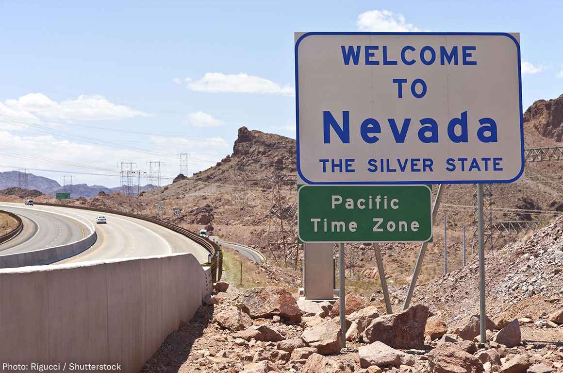 Nevada Welcome Sign