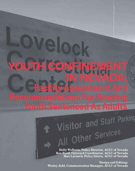 Youth Confinement in Nevada report cover