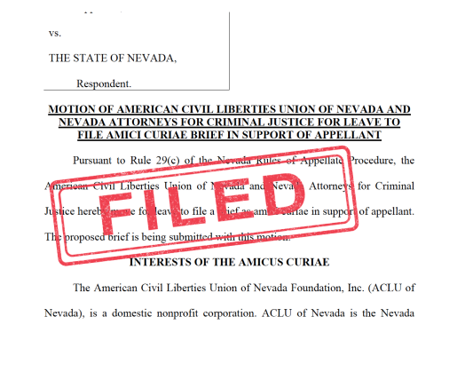 A graphic featuring the legal filing stamped with the word "Filed"