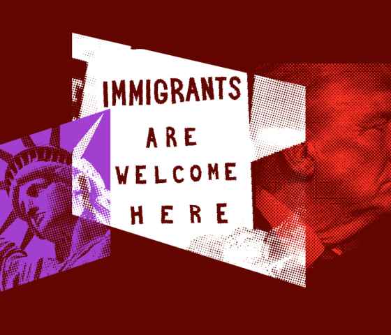 Immigrants are welcome here